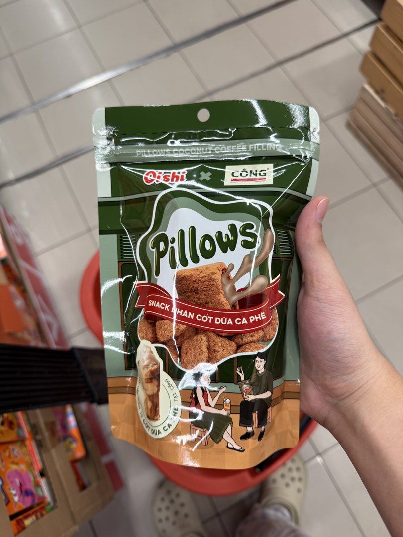 Vietnam Pillows (Category: Packaged & Instant Food) located in Imus. Submitted by mbplph (Listing ID 1462877708, Image 1). Description: 🇻🇳 Vietnamese Pillows – Imported from Vietnam! 100 pesos each Authentic Vietnamese snack pillows, freshly imported from Vietnam. Perfect for merienda, movie nights, or sharing with family and friends. Flavors: Cookies & Cream Cong Ca Phe (coffee) Taro Coconut Hazelnut .