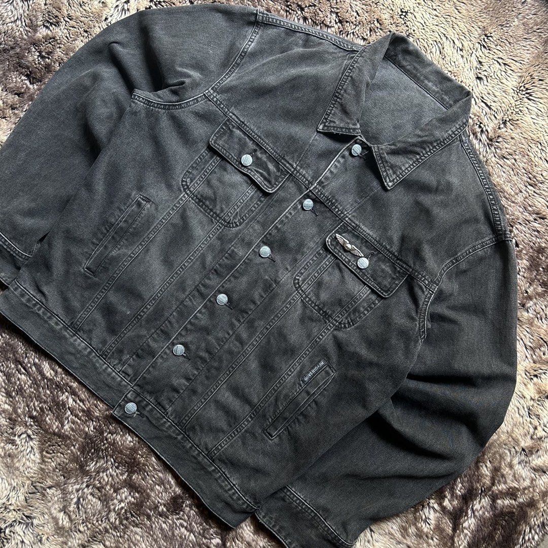 Vintage 2000s Marithe + Francois Girbaud Button Up Denim Jacket (Category: Coats, Jackets and Outerwear) located in Butuan. Submitted by handpick8600 (Listing ID 1462811424, Image 3). Description: "24 width "26 length In good condition already washed 3500 or best offer .
