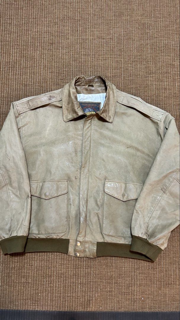 vintage leather jackwg (Category: Coats, Jackets and Outerwear) located in Cavite. Submitted by mr.gb4h (Listing ID 1462682539, Image 3). Description: 27x27 boxy.