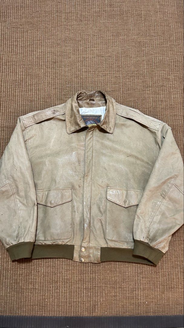 vintage leather jackwg (Category: Coats, Jackets and Outerwear) located in Cavite. Submitted by mr.gb4h (Listing ID 1462682539, Image 2). Description: 27x27 boxy.