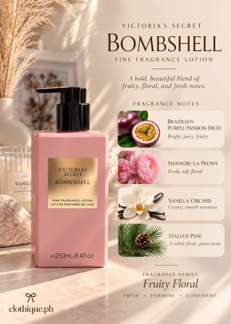 VS Bombshell Lotion (Category: Coats, Jackets and Outerwear) located in Makati City. Submitted by clothique.ph (Listing ID 1462701116, Image 3). Description: VS Bombshell Oroginal from US Limited Syocks only .