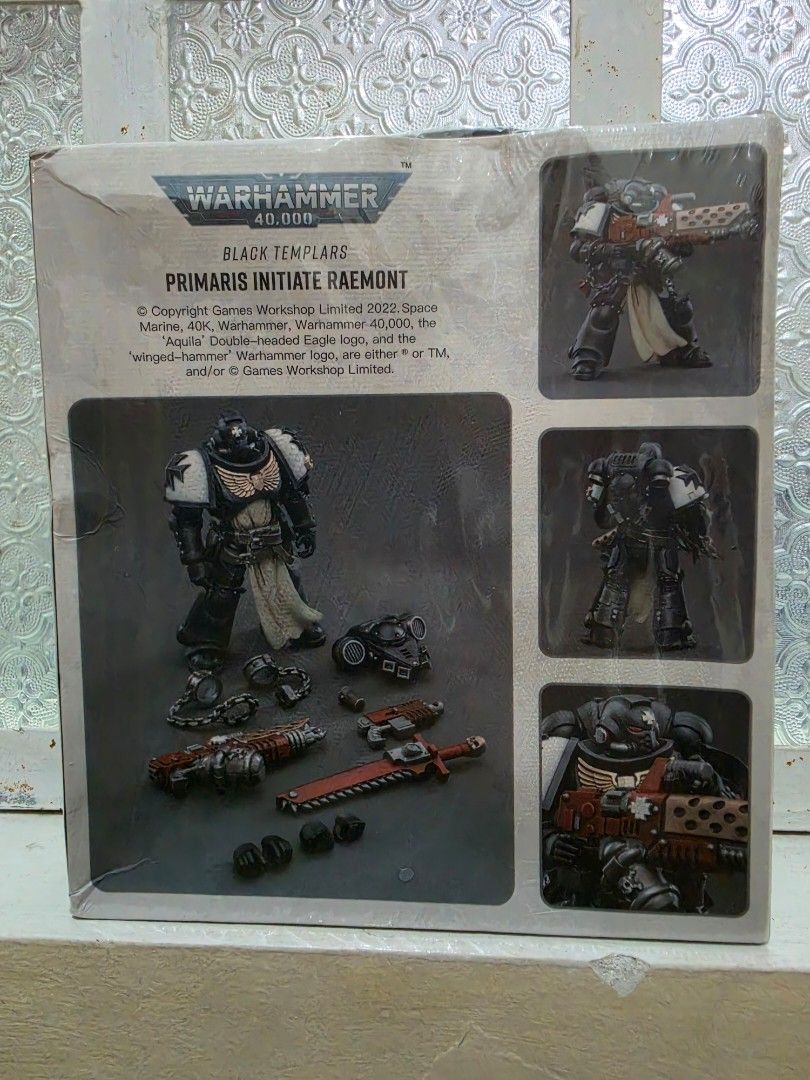 Warhammer (Category: Figurines & Statues) located in Baguio. Submitted by shellcollector (Listing ID 1462819336, Image 3). Description: JoyToy Warhammer 40K Black Templars SEALED Primaris Initiate Brother Raemont 1/18 scale action figure 2000 Pesos Baguio shipping.