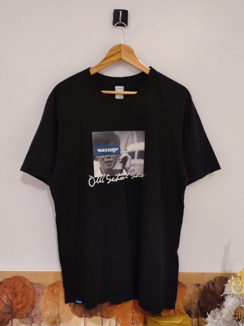 Wassup Old School Sh*t Tee (Category: Tshirts & Polo Shirts ) located in Ibajay. Submitted by trendholicrepublique (Listing ID 1462830085, Image 1). Description: Off/Legit Wassup Old School Sh*t Tee 199 Php Color Rate 9.5/10 Large On Tag (23 x 30) Very Good to Excellent Condition (need wash).