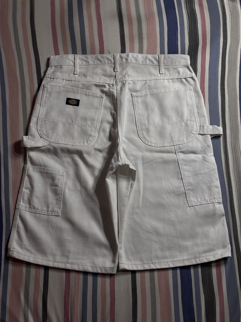 White Dickies Carpenter Jorts. (Category: Shorts) located in Cabuyao City. Submitted by giothr1ft (Listing ID 1462789726, Image 1). Description: W: 34 L: 24.5 Condition: 10/10 📌Buyers will shoulder the shipping fee. .