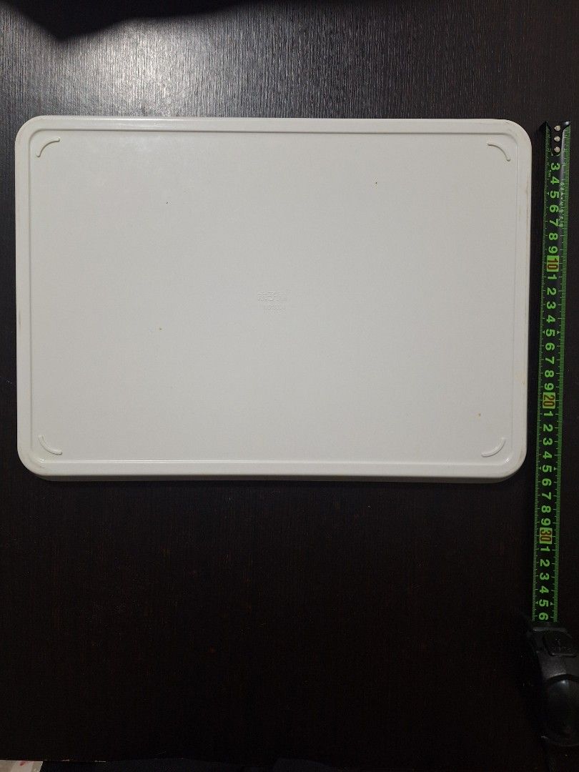White Rectangular Tray (Category: Storage Boxes & Baskets) located in Singapore. Submitted by florinsthon (Listing ID 1462867512, Image 3). Description: - White rectangular tray - Approx. 38cm x 26cm - Features a slight lip around the edge - Ideal for serving or organizing - Clean and simple design - $10 for 3pcs.