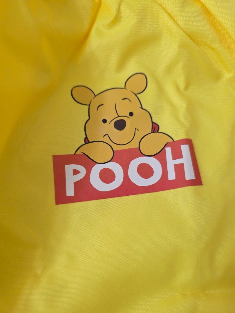 Winnie the Pooh waterproof rain pants (Category: Babies & Kids Fashion) located in Quezon City. Submitted by preloved_by_mariekondo (Listing ID 1462743379, Image 3). Description: Size L or fits 7-8yo Brand New, never been used In original zip lock bag Durable waterproof material Loose fitting to put on top of clothes.