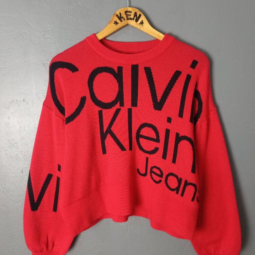 Women's - Calvin Klein (Category: Coats, Jackets and Outerwear) located in Bacolod City. Submitted by drop.ph (Listing ID 1462835909, Image 1). Description: Calvin Klein - Wool Knit Sweater Authentic *Oversized *Size XS - 21-W, 19-L *Excellent *No Flaws *Price: 1,500php *Add SF if outside Bacolod City .