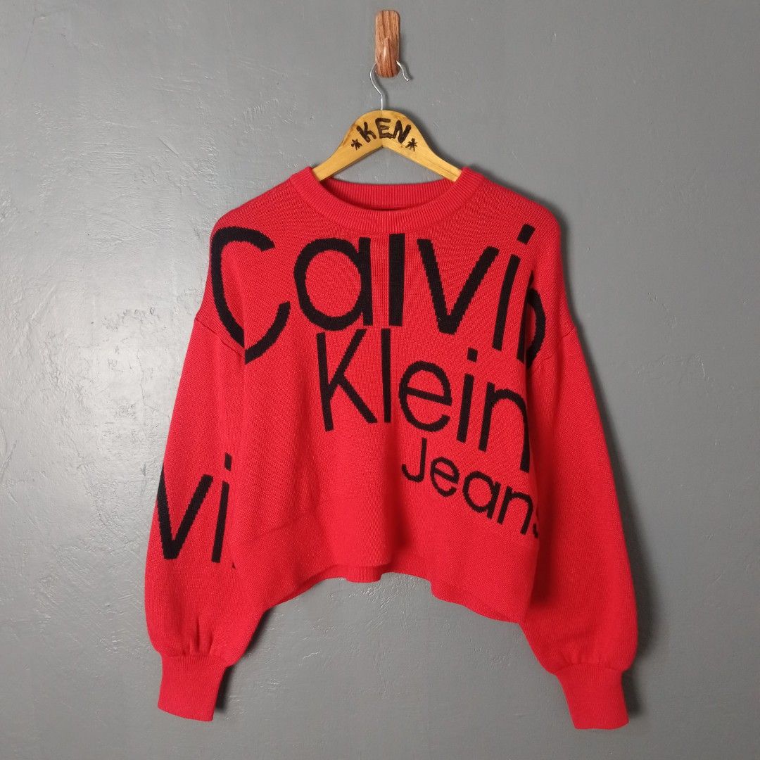 Women's - Calvin Klein (Category: Coats, Jackets and Outerwear) located in Bacolod City. Submitted by drop.ph (Listing ID 1462835909, Image 2). Description: Calvin Klein - Wool Knit Sweater Authentic *Oversized *Size XS - 21-W, 19-L *Excellent *No Flaws *Price: 1,500php *Add SF if outside Bacolod City .