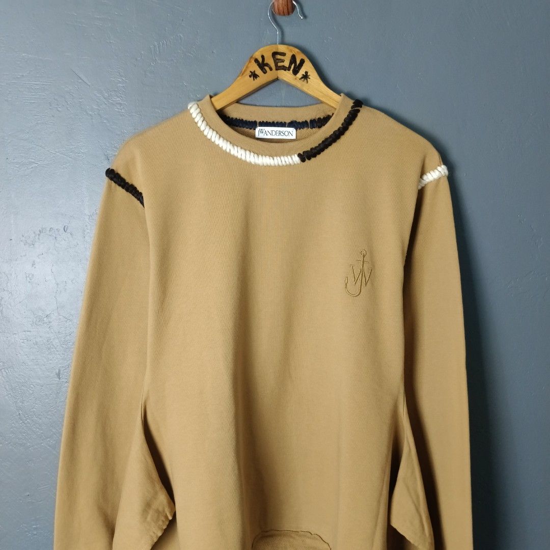 Women's - JW Anderson (Category: Coats, Jackets and Outerwear) located in Bacolod City. Submitted by drop.ph (Listing ID 1462836558, Image 1). Description: JW Anderson Asymmetric Contrast Stitch Sweatshirt *Size M - 18.5x24.5, 26.5 Back *Excellent *No Flaws *Price: 1,200php *Add SF if outside Bacolod City .