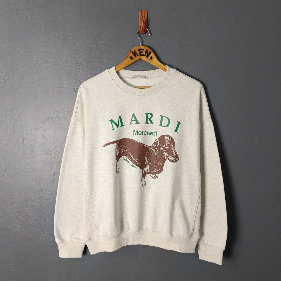 Women's - Mardi Mercredi (Category: Coats, Jackets and Outerwear) located in Bacolod City. Submitted by drop.ph (Listing ID 1462836740, Image 2). Description: Mardi Mercredi - Ddanji Crewneck *Fits L-XL - 23x24 *Excellent *No Flaws *Price: 1,500php *Add SF if outside Bacolod City .