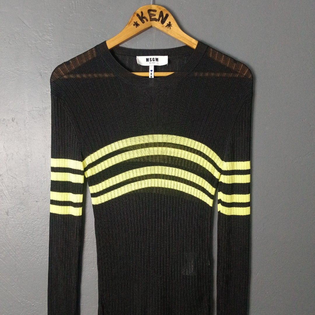 Women's - MSGM (Category: Coats, Jackets and Outerwear) located in Bacolod City. Submitted by drop.ph (Listing ID 1462824525, Image 1). Description: MSGM - Mesh Knit Long Sleeve Authentic *Size S *Stretchable up to 17-Width, 24.5-Length *Excellent *No Flaws *Price: 1,000php *Add SF if outside Bacolod City .