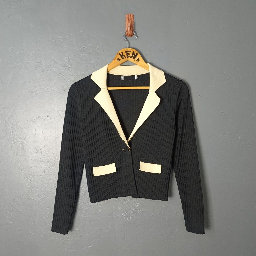 Women's - Sandro Paris (Category: Coats, Jackets and Outerwear) located in Bacolod City. Submitted by drop.ph (Listing ID 1462817390, Image 2). Description: Sandro Paris - Ribbed Knit Barney Cardigan *Size S fits XS - 15x19 *Excellent *No Flaws *Price: 1,500php *Add SF if outside Bacolod City .