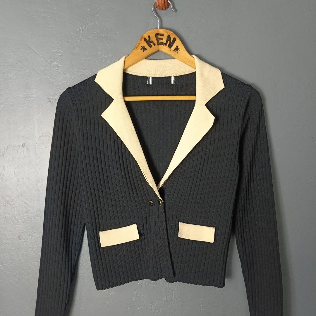 Women's - Sandro Paris (Category: Coats, Jackets and Outerwear) located in Bacolod City. Submitted by drop.ph (Listing ID 1462817390, Image 1). Description: Sandro Paris - Ribbed Knit Barney Cardigan *Size S fits XS - 15x19 *Excellent *No Flaws *Price: 1,500php *Add SF if outside Bacolod City .