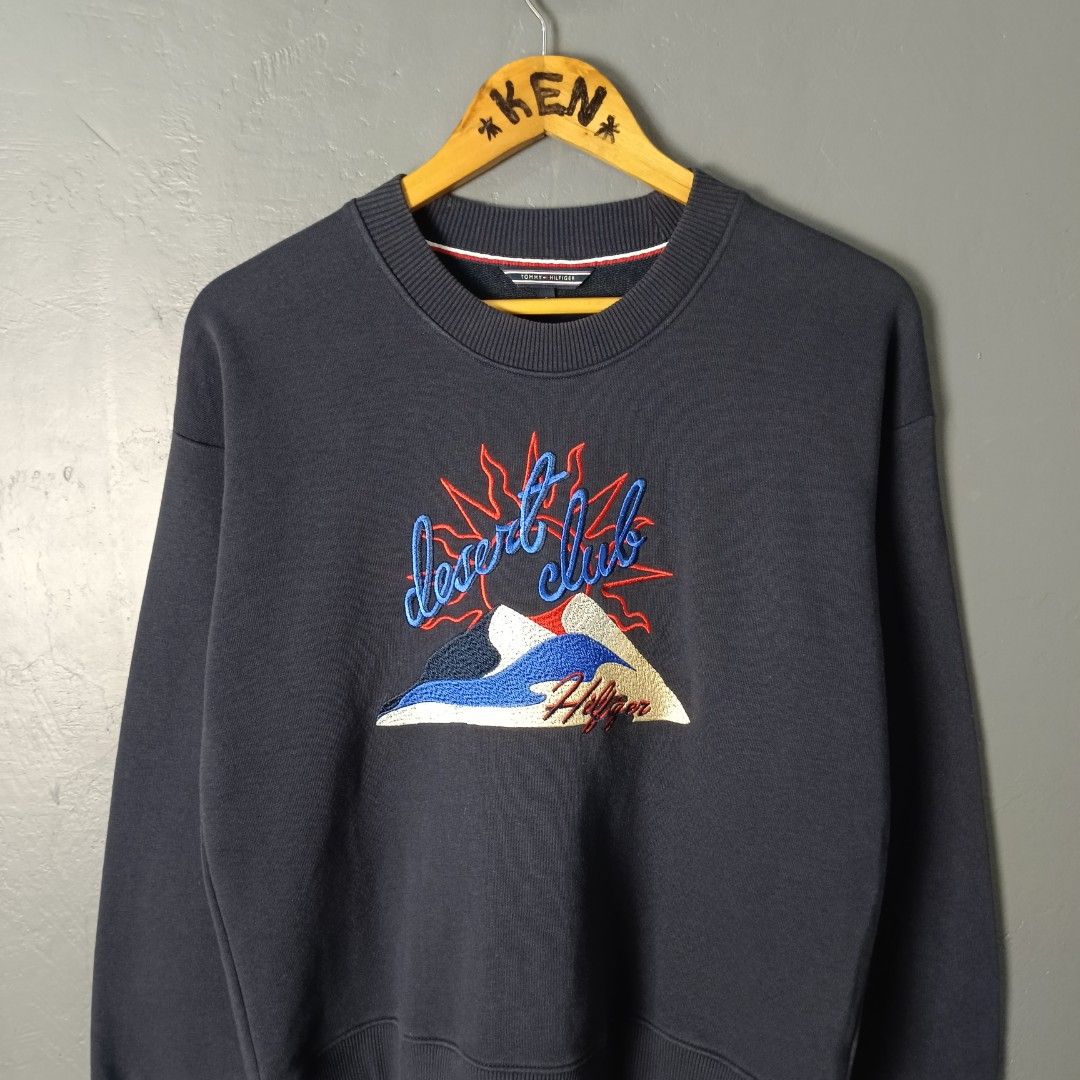 Women's - Tommy Hilfiger (Category: Coats, Jackets and Outerwear) located in Bacolod City. Submitted by drop.ph (Listing ID 1462837185, Image 1). Description: Tommy Hilfiger - Embroidered Authentic *Dark Navy, Oversized *Size S fits L - 20x23 *Excellent *No Flaws *Price: 880php *Add SF if outside Bacolod City .