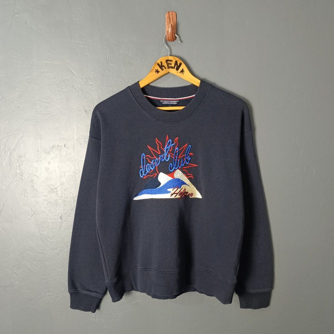 Women's - Tommy Hilfiger (Category: Coats, Jackets and Outerwear) located in Bacolod City. Submitted by drop.ph (Listing ID 1462837185, Image 2). Description: Tommy Hilfiger - Embroidered Authentic *Dark Navy, Oversized *Size S fits L - 20x23 *Excellent *No Flaws *Price: 880php *Add SF if outside Bacolod City .