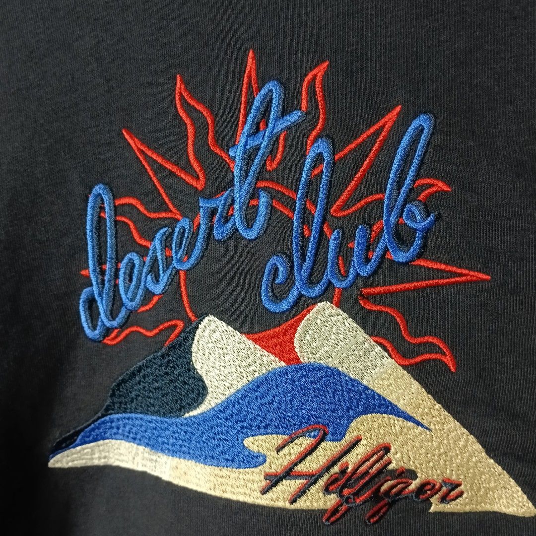 Women's - Tommy Hilfiger (Category: Coats, Jackets and Outerwear) located in Bacolod City. Submitted by drop.ph (Listing ID 1462837185, Image 3). Description: Tommy Hilfiger - Embroidered Authentic *Dark Navy, Oversized *Size S fits L - 20x23 *Excellent *No Flaws *Price: 880php *Add SF if outside Bacolod City .