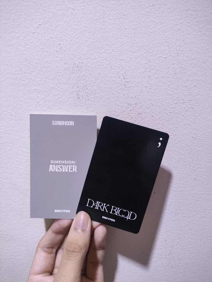 wts: evan & sunghoon official photocard (Category: Music Accessories) located in San Juan City. Submitted by koalizjilads (Listing ID 1462711101, Image 2). Description: wts / lfb! 🤍 evan / sunghoon photocards, polaroids! prices will be talked on in chat! (contact me) - mint condition - came from actual darkblood, dimension albums - perfect for ur evan / sunghoon collection 🤍 rfs; not collecting anymore 💸: gcash 🚚: lalamove, grab, (near metrom