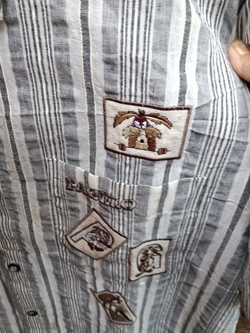 Y2K vintage 90's (Category: Chinos) located in Antipolo. Submitted by vastgem_4c8da8 (Listing ID 1462718709, Image 2). Description: vintage PAGELO Japan streetwear Embroidered patch pinstripe NWT DEAD STOCK Y2K.