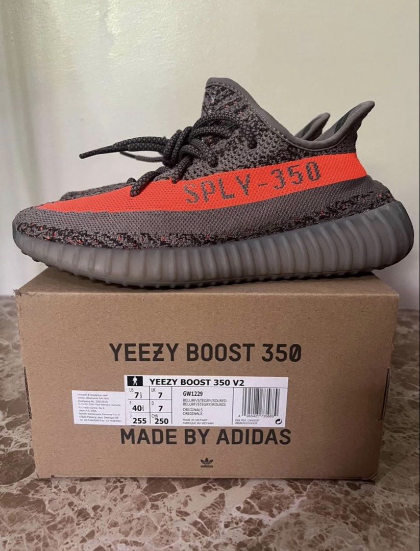 Yeezy Boost 350 Beluga V2 (Category: Sneakers) located in Angeles City. Submitted by decluttering.kimmmyyy (Listing ID 1462722644, Image 1). Description: Size: 7.5US w/ box and complete inserts Worn twice Price is negotiable RFS: Wrong Size.