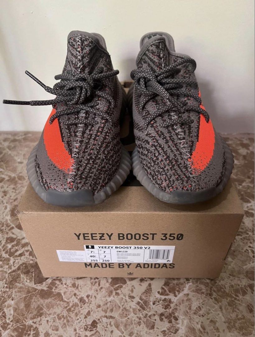 Yeezy Boost 350 Beluga V2 (Category: Sneakers) located in Angeles City. Submitted by decluttering.kimmmyyy (Listing ID 1462722644, Image 2). Description: Size: 7.5US w/ box and complete inserts Worn twice Price is negotiable RFS: Wrong Size.