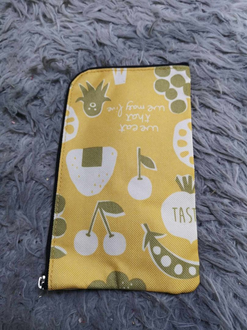 Yellow Fabric Zipper Closure Pouch (Category: Purses & Pouches) located in Santa Cruz. Submitted by jmy_surplus.2 (Listing ID 1462792082, Image 1). Description: Size ; L - 5 W - 8.11 Color ; Yellow Type ; Pouch Brand ; No brand Material ; Nylon Style ; Zipper Closure Yellow Pouch LR 129 JMY 5 Batch #222.