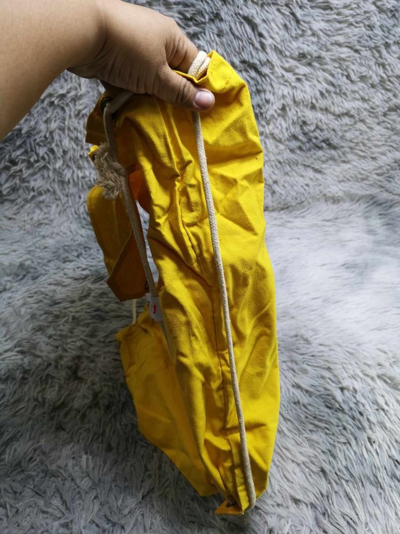 Yellow Snap Closure Emergency Bag (Category: Backpacks) located in Santa Cruz. Submitted by jmy_surplus.2 (Listing ID 1462700057, Image 3). Description: Size ; L - 20.1 W - 14 Color ; Yellow Type ; Disaster Bag Brand ; No brand Material ; Nylon Style ; Yellow Disaster Prevention Bag LR 129 JMY 5 Batch #222.