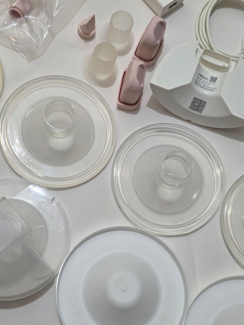 YOUHA THE INs GEN 2 Breast Pump (Category: Breastfeeding & Bottle Feeding) located in Taytay. Submitted by goldenearth.433181 (Listing ID 1462824893, Image 3). Description: - YOUHA THE INs GEN 2 breast pumps - Includes all accessories shown in photos - Comes with charging cable and adapter - Includes a grey storage bag - Ideal for on-the-go pumping 3k for both.