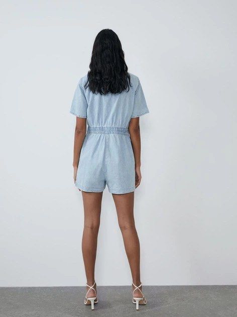 Zara Denim Romper Playsuit Size Small (Category: Rompers) located in Quezon City. Submitted by cabs. (Listing ID 1462743642, Image 3). Description: Size Small on tag LP POSTED Nastore lang.