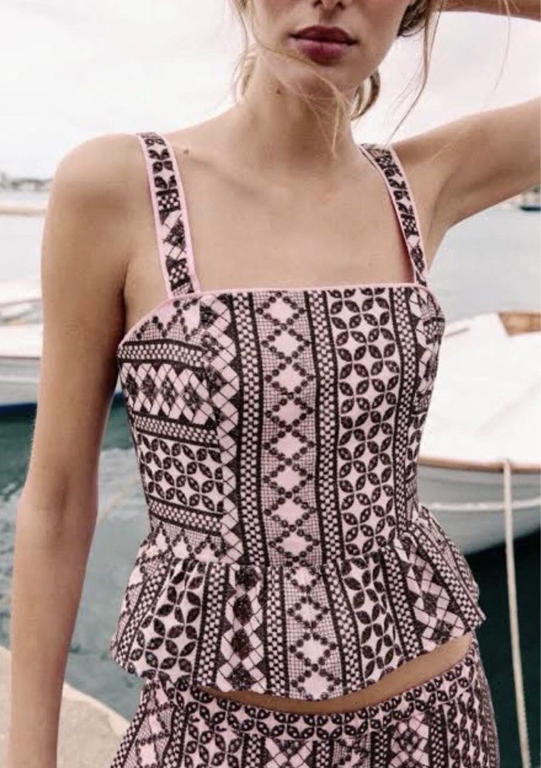 ZARA EMBROIDERED COORDS (Category: Sets or Coordinates) located in Mandaluyong City. Submitted by brocante_bykc (Listing ID 1462756106, Image 3). Description: .
