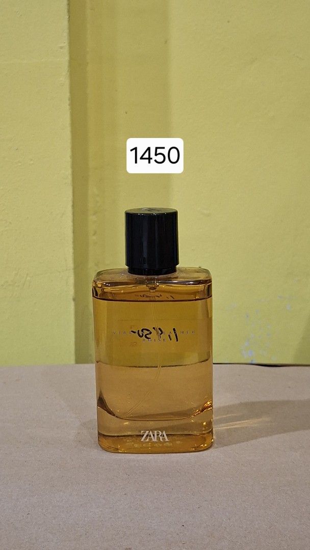 Zara Perfume (Category: Fragrance & Deodorants) located in Marikina City. Submitted by daniel.lorenzo (Listing ID 1462810131, Image 1). Description: - Zara perfume bottle - Amber colored liquid - Black cap - Sold as is.