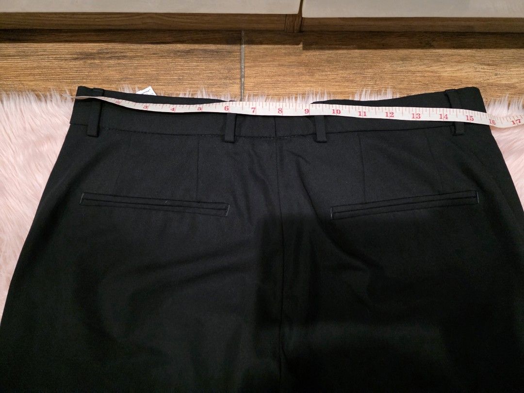 Zara trousers pants men black (Category: Trousers) located in Manila. Submitted by machoxmatt (Listing ID 1462883216, Image 3). Description: used 2-3x size: euro 38 waist: 15.75 inches length: 36.5 inches (altered) mop:bdo/gcash shipping at buyer's expense.