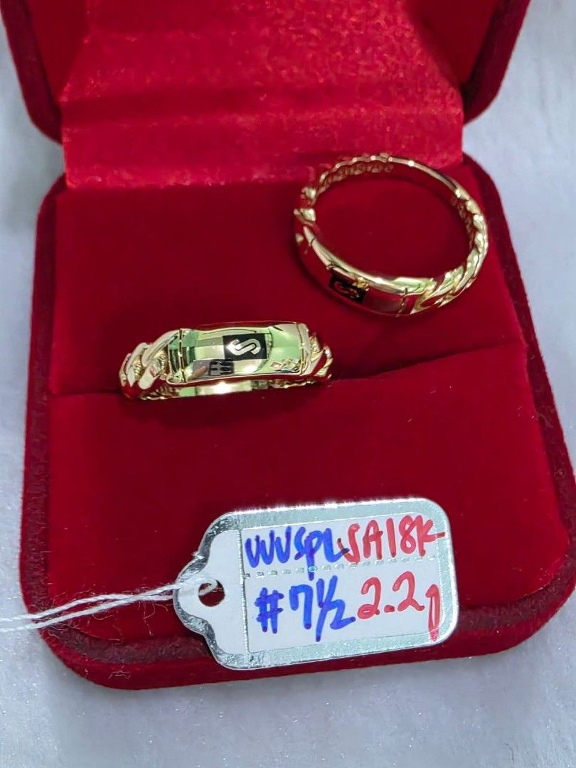 18k Saudi gold Monaco ring (Category: Rings) located in Manila. Submitted by bhelgoldseller2ndaccount (Listing ID 1459099612, Image 3). Description: New!!✨New!!✨New!! Authentic 18k Saudi Golds 💯pawnable/naisasanla 💯with high appraisal rate 💯good investment 💯Direct supplier price 👉OPEN for resellers 🌺please take time to evaluate their actual sizes and grams 👉Best panggift for all occasions ✅ Sold per grams not per piece Kya lowest price ✅Wi