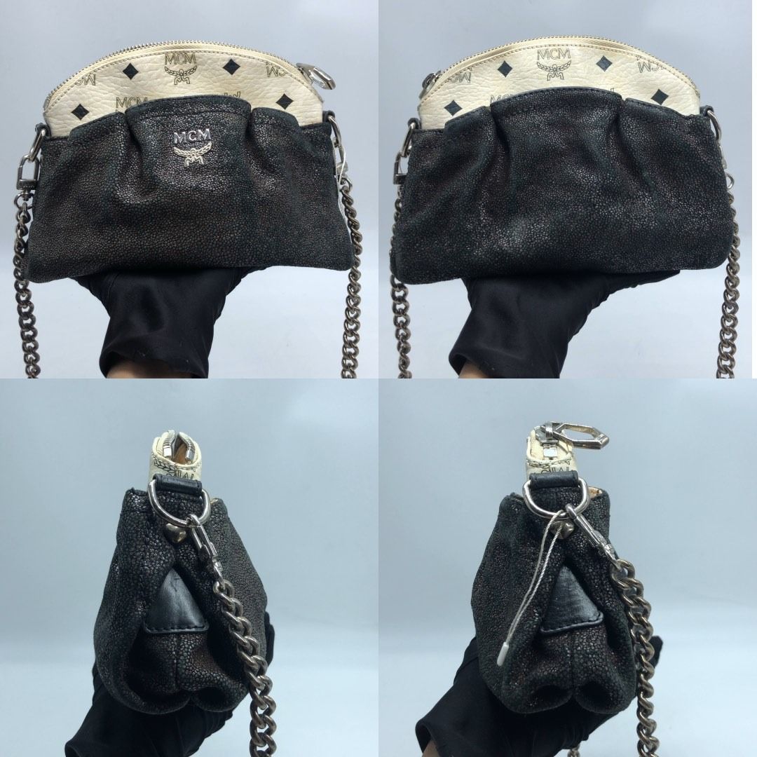 267008610 MCM BAG MCM BAG CHAIN SHOULDER BAG (Category: Luxury Bags & Wallets) located in Taguig. Submitted by ecoring.ph (Listing ID 1459181521, Image 2). Description: ◆CONDITION: BC ◆DESCRIPTIONS: (Other defects/info:) OUTER: The body of the bag is scratched, scuffed, stained, dirty, wrinkled, deformed, has mold stains, is slightly discolored, recolored and shows signs of use. The bottom and bottom corners of the bag are scratched, scuffed, sta
