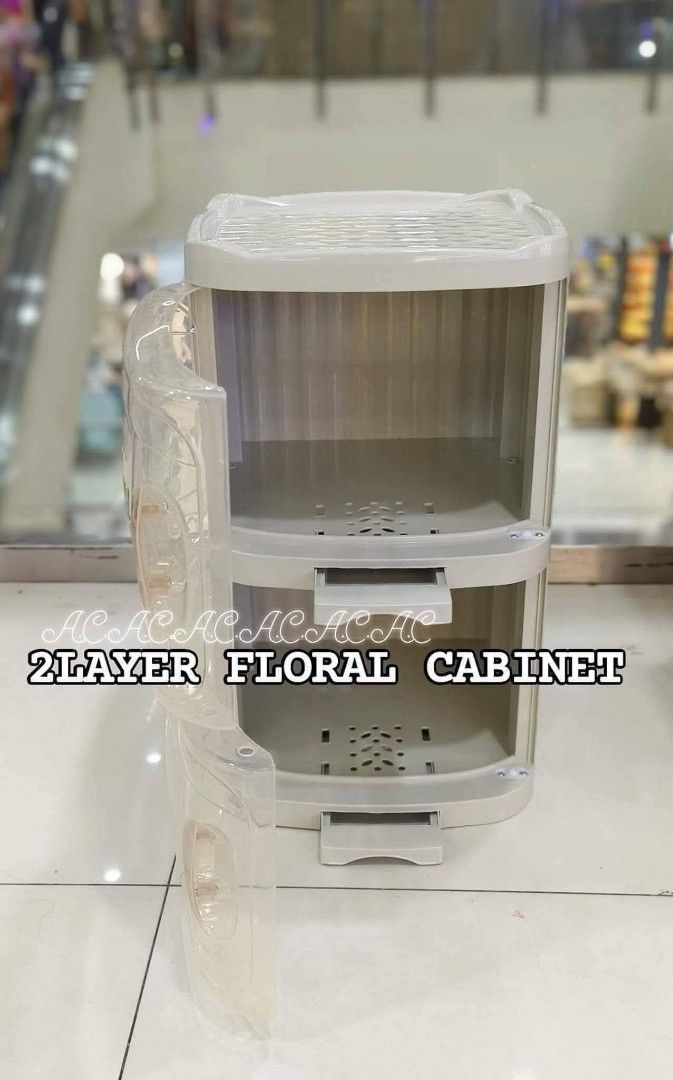 2LAYER FLORAL CABINET (Category: Other Kitchenware & Tableware) located in Manila. Submitted by yzcartph (Listing ID 1459209097, Image 3). Description: .