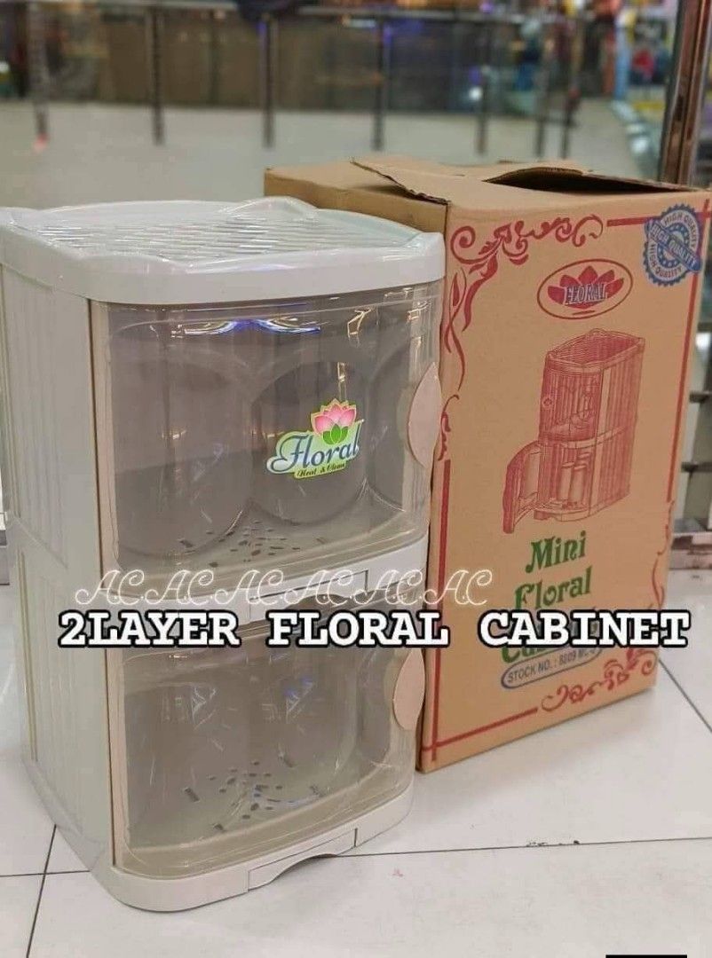 2LAYER FLORAL CABINET (Category: Other Kitchenware & Tableware) located in Manila. Submitted by yzcartph (Listing ID 1459209097, Image 2). Description: .