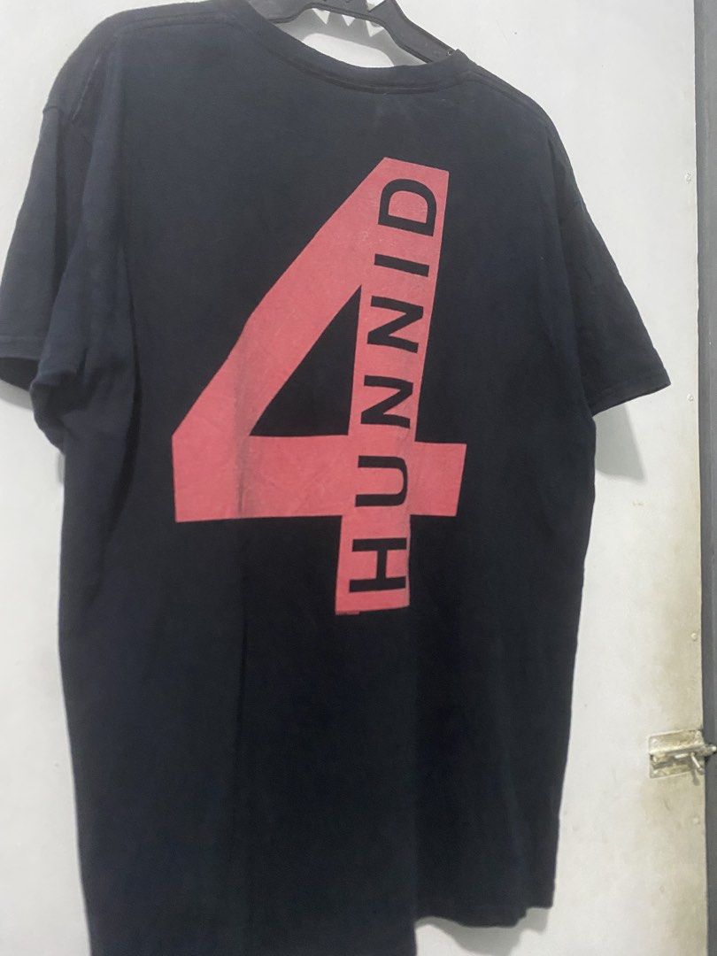 4 Hunnid T-shirt (Category: Tshirts & Polo Shirts ) located in Mabalacat. Submitted by dagz_thrift (Listing ID 1459194279, Image 2). Description: -Color rate 9.3-10 -Dimes 21 x 29 -No issue -Dated 2017.