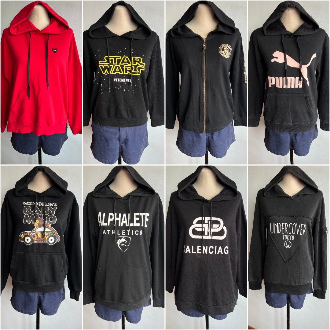8 PCs Hoodie Jacket bundle sale take all (Category: Coats, Jackets and Outerwear) located in Quezon City. Submitted by rosepam (Listing ID 1459124681, Image 1). Description: 8 PCs ASSORTED HOODIE JACKET *FIX PRICE *NO BRAND *Assorted (for men/women) *Wash before wearing (items are stored in the closet, may have stain/s due to storage) *Pls manage your expectations (preloved, there might be some flaw/s that I missed).