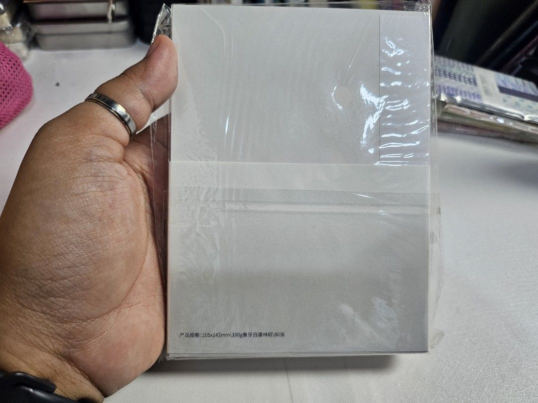 A6 Blank notebook (Category: Stationery & School Supplies) located in Pasig City. Submitted by purplewingsph1 (Listing ID 1459089977, Image 2). Description: - A6 size notebook - Classic blank - Ideal for notes, journaling, and more - Convenient for on-the-go use PAYO Only. Strictly no COD. (Please view my Carousell profile for proof of legitimacy: purplewingsph1) Mode of payment: Gcash, Maya, or Bank transfer (Seabank or UB) Mode of Delivery: Buy
