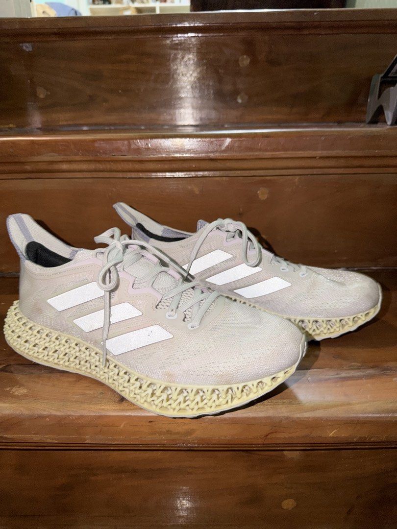 Adidas 4DFWD Running Shoes (Category: Sneakers) located in Makati City. Submitted by onlineshopper21 (Listing ID 1459248344, Image 2). Description: - Adidas 4D Running Shoes - Color: Light Grey with White Stripes - Midsole: Unique 3D Printed 4D Technology - Size: US 8 / UK 6.5 / EU 40 - Origin: Made in Vietnam - Ideal for: Running and Casual Wear.