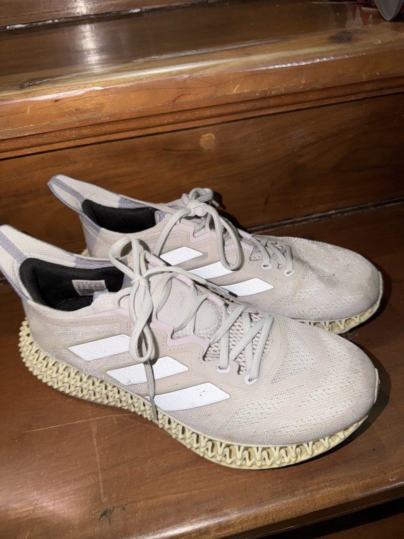 Adidas 4DFWD Running Shoes (Category: Sneakers) located in Makati City. Submitted by onlineshopper21 (Listing ID 1459248344, Image 1). Description: - Adidas 4D Running Shoes - Color: Light Grey with White Stripes - Midsole: Unique 3D Printed 4D Technology - Size: US 8 / UK 6.5 / EU 40 - Origin: Made in Vietnam - Ideal for: Running and Casual Wear.