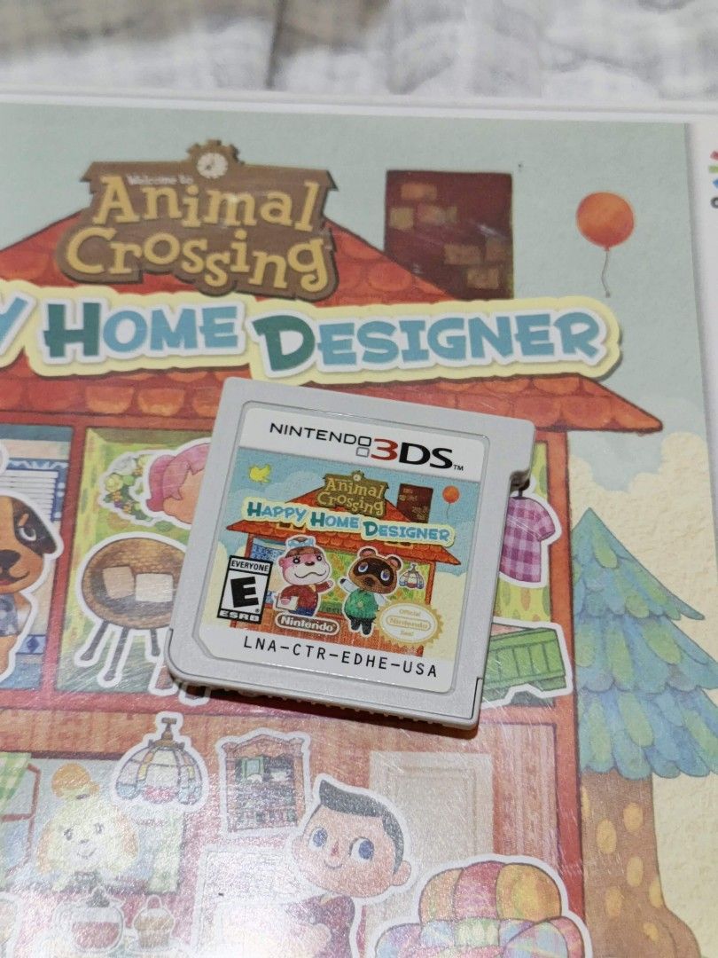 Animal Crossing Happy Home Designer (Category: Nintendo) located in Dagupan City. Submitted by bythemoors (Listing ID 1459157101, Image 3). Description: - Design dream homes for Animal Crossing characters. - Transform downtown with shops, hospital, and school. - Collect and connect with amiibo cards. - Includes game cartridge and case. - Electronic manual included..