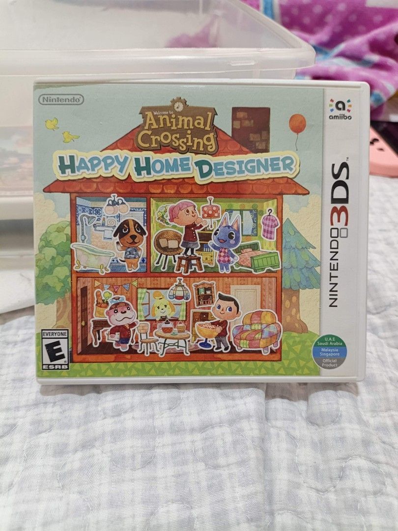 Animal Crossing Happy Home Designer (Category: Nintendo) located in Dagupan City. Submitted by bythemoors (Listing ID 1459157101, Image 1). Description: - Design dream homes for Animal Crossing characters. - Transform downtown with shops, hospital, and school. - Collect and connect with amiibo cards. - Includes game cartridge and case. - Electronic manual included..