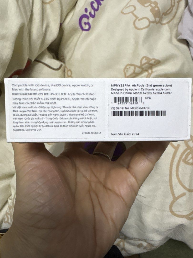 Apple AirPods (3rd generation) 無線耳機 （分類：耳機）位於 Hong Kong。 由 abcfamilyshop 提交（商品編號 1459199254，圖片 3）。簡介： 有興趣就快啲聯絡我啦！。