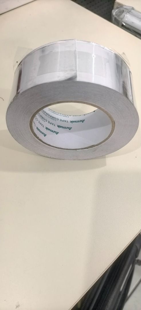 Armak Aluminum Duct Tape Roll (Category: Home Improvement Tools & Accessories) located in Manila. Submitted by instrufitenterprise (Listing ID 1459102507, Image 3). Description: - Heavy-duty aluminum foil tape - Silver color - Strong adhesive backing - Ideal for repairs, sealing, and insulation - Full roll, ready for your project.