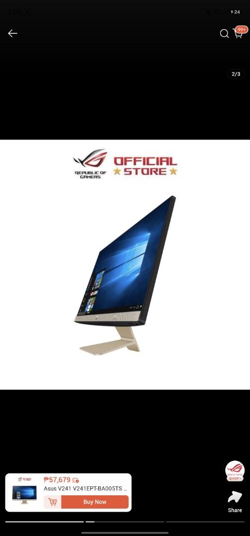 ASUS V241E All-in-One PC (Category: Desktops) located in Manila. Submitted by safedog_8be112 (Listing ID 1459284767, Image 2). Description: - Brand New Never Been Opened - ASUS V241E All-in-One PC - 23.8-inch FHD Touchscreen Display - Intel Core i5-1135G7 Processor - 8GB DDR4 RAM - 512GB PCIe SSD Storage - Windows 10 Operating System - Built-in WiFi and Bluetooth - Price is negotiable.