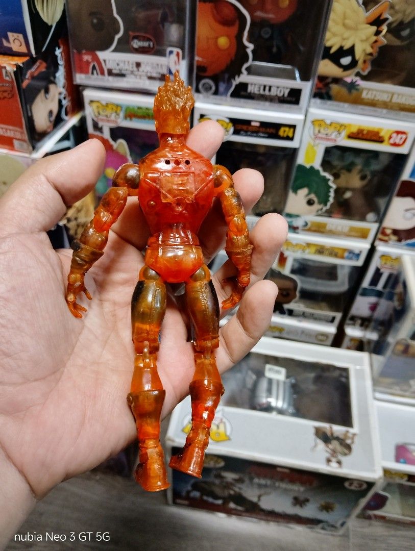 Authentic toy biz Human Torch (Category: Figurines & Statues) located in Mabalacat. Submitted by babyjamil1919 (Listing ID 1459183657, Image 2). Description: Authentic custom human torch maganda pag ka paint nya as is only.