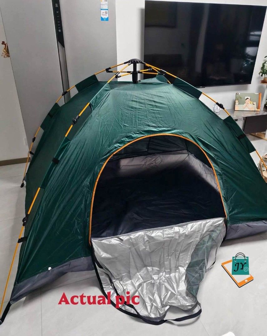 Automatic Camping Tent (Category: Hiking & Camping) located in Manila. Submitted by aratrgrs (Listing ID 1459096140, Image 2). Description: Automatic p1300 - 4person p1700 - 8person p2000 - 10person.