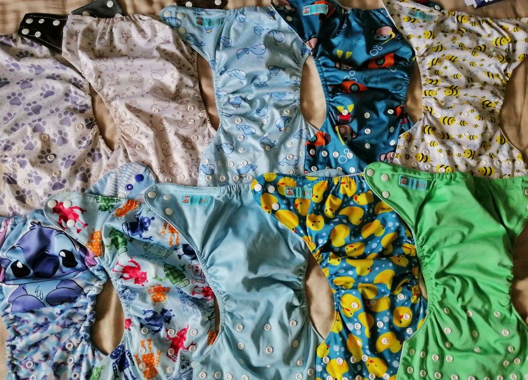 Baby Cloth Diaper Washable Shells and Inserts (Category: Diapers & Baby Wipes) located in Pasay City. Submitted by littlecornershelf (Listing ID 1459095829, Image 1). Description: Preloved Cloth Diaper assorted design Includes: 10 diaper shells 17 inserts, mix of bamboo, cotton and microfiber inserts FOR TAKE ALL Ships via J&T from Cebu City.