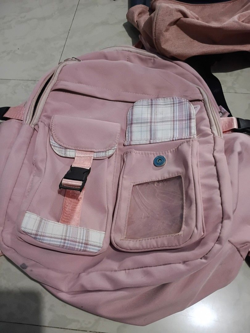 Backpack take all 350 (Category: Backpacks) located in Quezon City. Submitted by stuffcollection123 (Listing ID 1459168134, Image 3). Description: Backpack Good condition Take all 350 Yung isa Heartstring Ung dalawa unknown brand peronsa sm nabili Loc. North caloocan deparo Shipping lbc jnt or lalamove.