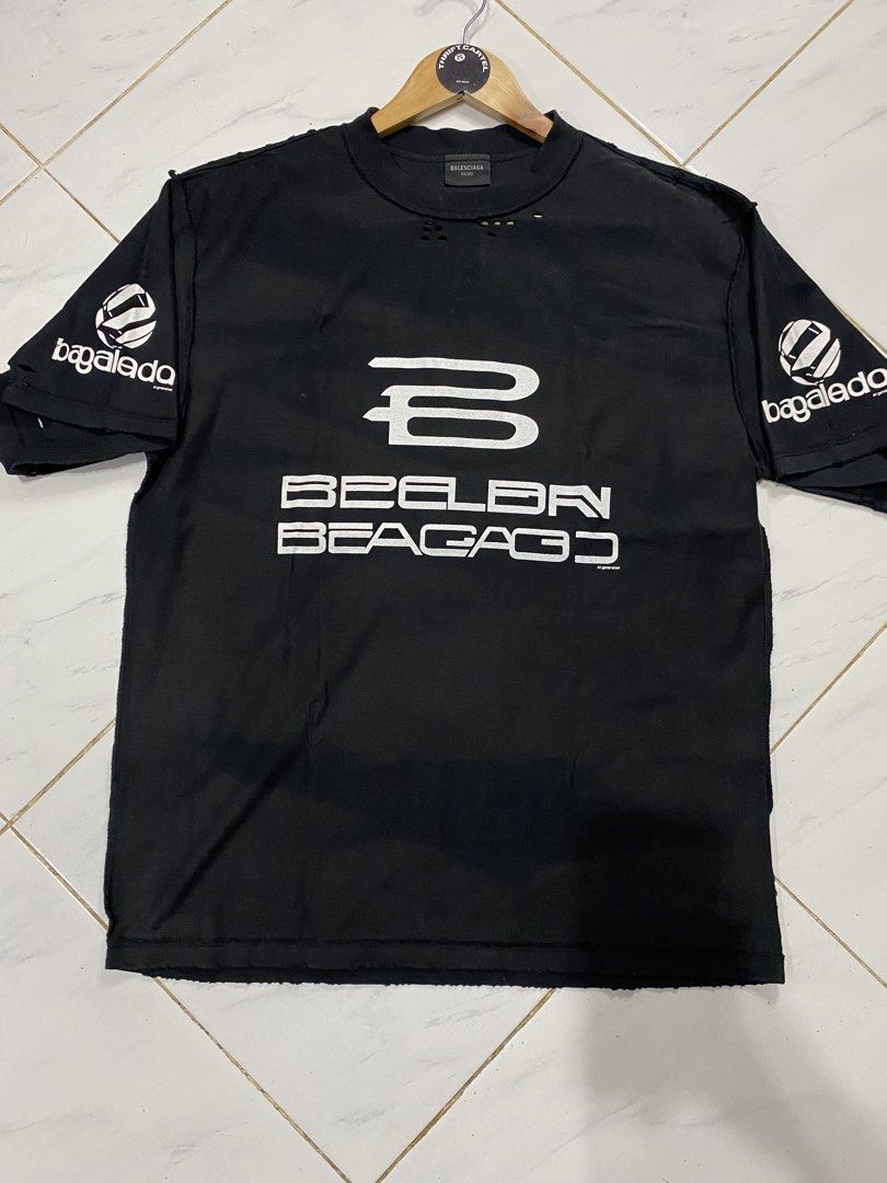 BALENCIAGA AI GENERATED (Category: Luxury Apparel) located in Rizal. Submitted by thrift.cartel (Listing ID 1459131446, Image 1). Description: RARE BALENCIAGA DISTRESS 22x28 .